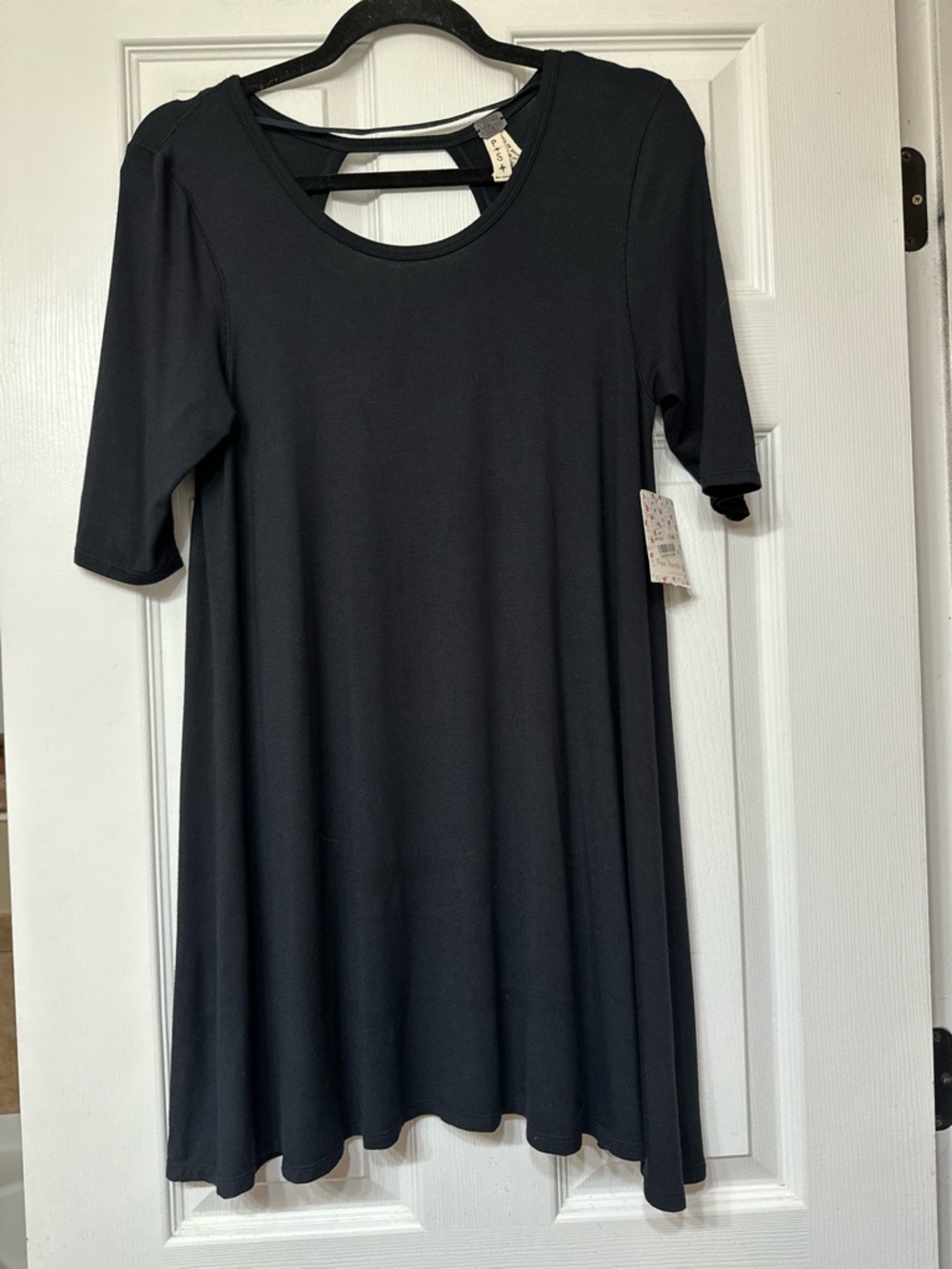 NEW Free People Black Jacqueline Mini Dress Tunic Size S